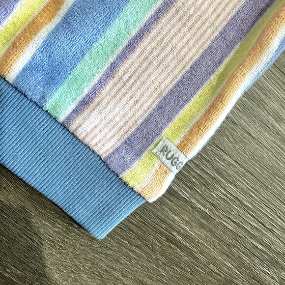 Ruffle Butts Rainbow Lane Stripped Terry Knit Sweatshirt Size 12-18 Months NEW - Picture 3 of 6